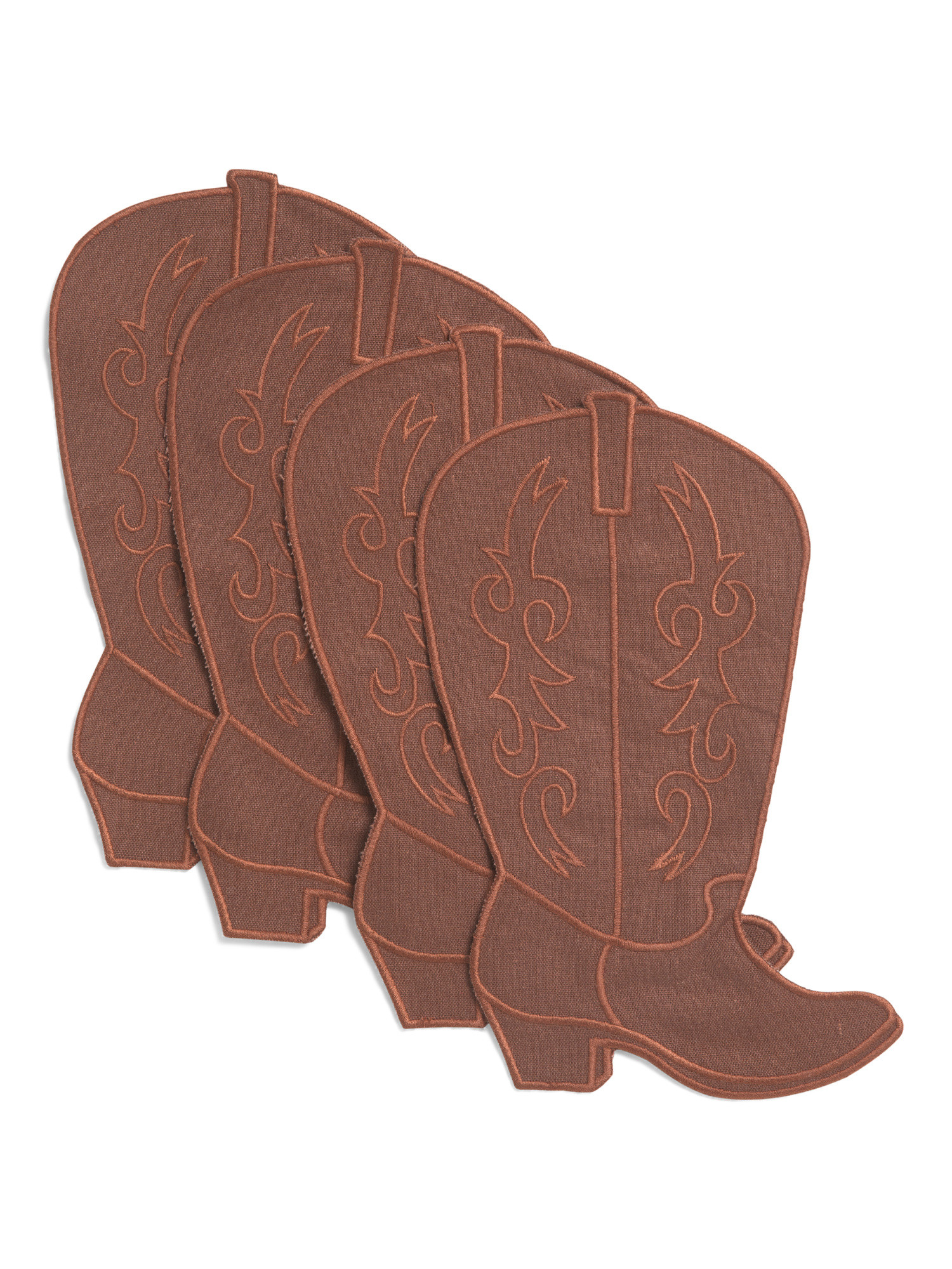 Set Of 4 Cowboy Boot Cocktail Napkins | TJ Maxx