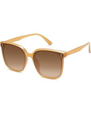 SOJOS Trendy Oversized Sunglasses for Women and Men | Amazon (US)