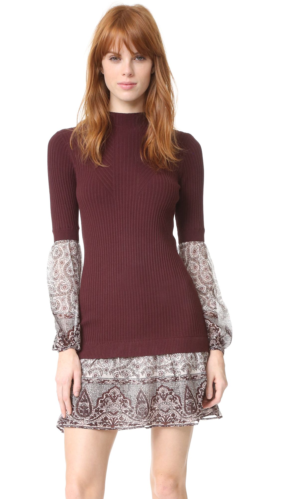 Sweater Shirt Combo Dress | Shopbop