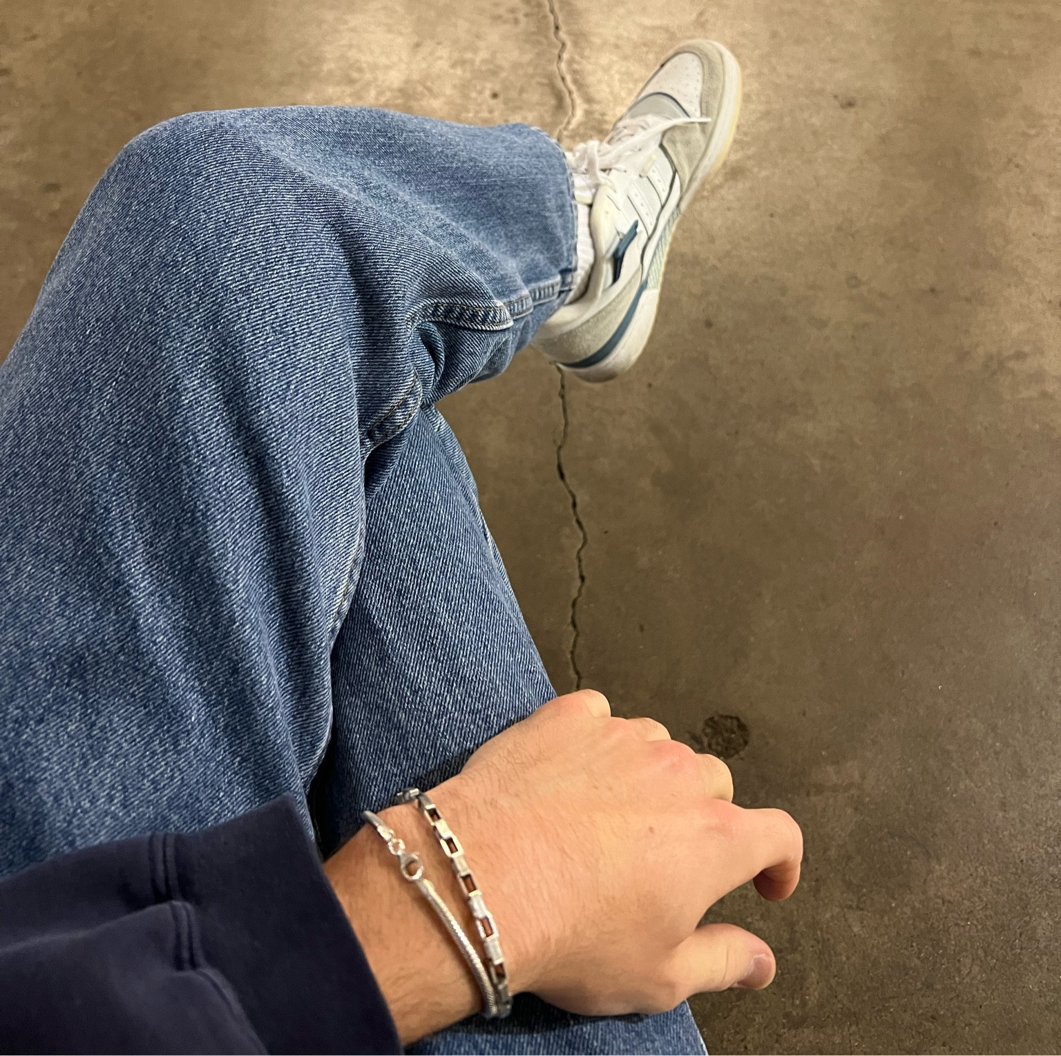 Waiting for train 👟👖