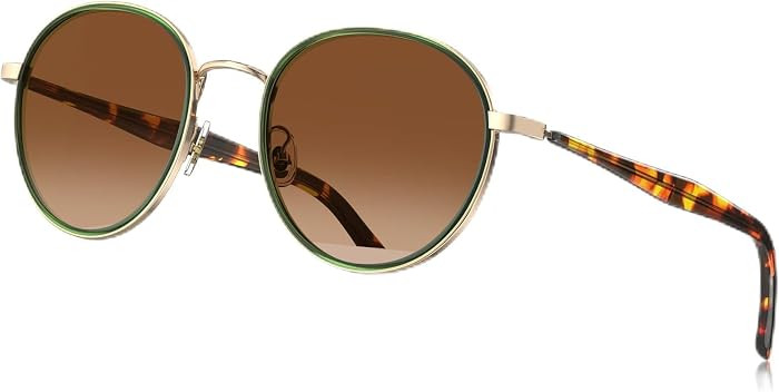 CARFIA Retro Round Polarized Sunglasses for Women UV Protection | Amazon (US)