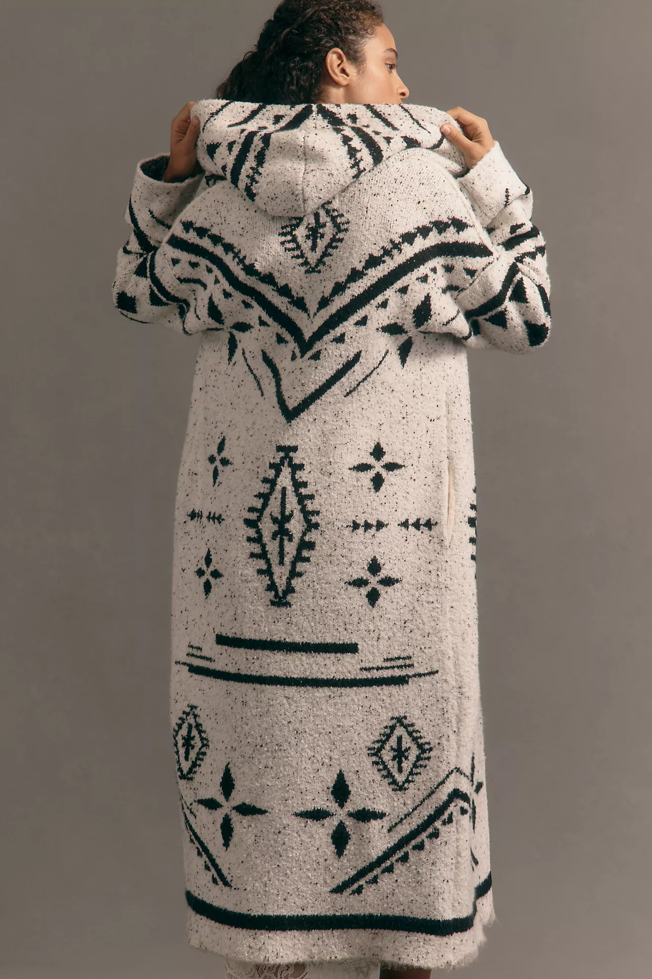 Pilcro Collared Hooded Sweater Duster | Anthropologie (US)