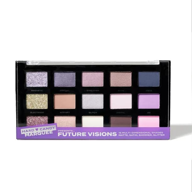 Hard Candy, Marquee Shadow Palette, 15 Multi-dimensional Shades, Future Visions, .28 oz | Walmart (US)