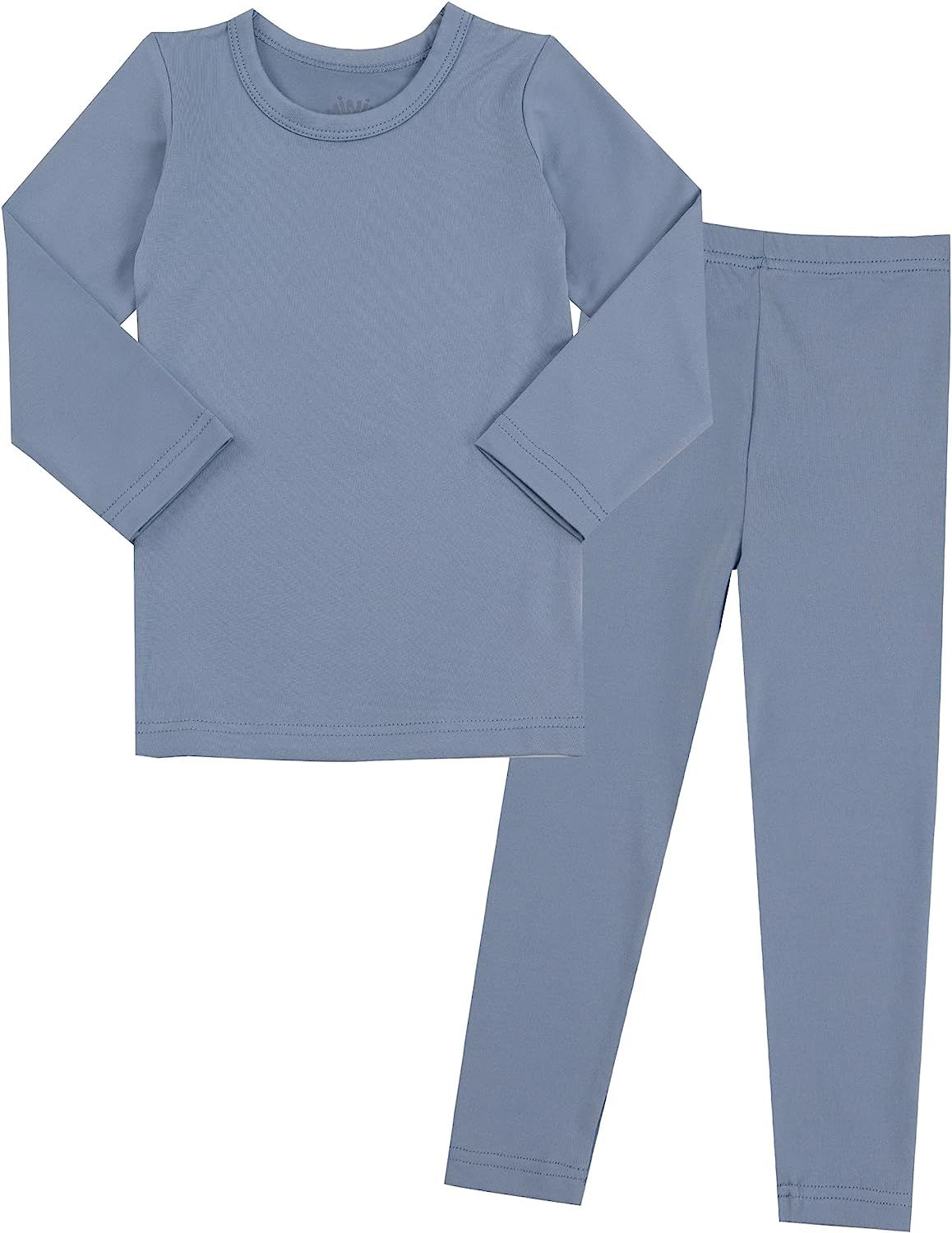 Mini-K Toddler Boys Girls Fleece Lined Soft Thermal Underwear Base Layer Long John Set Pajamas | Amazon (US)