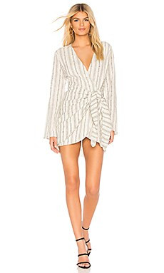 L'Academie The Meadow Mini Dress in White Stripe from Revolve.com | Revolve Clothing (Global)