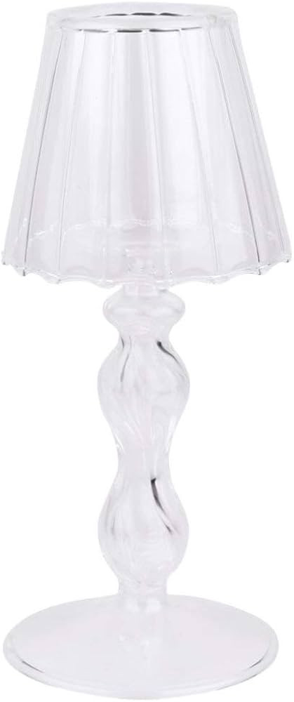 BESPORTBLE Home Decor Glass Tea Light Candle Holder Desk Lamp Shaped Candle Holder Table Centerpi... | Amazon (CA)