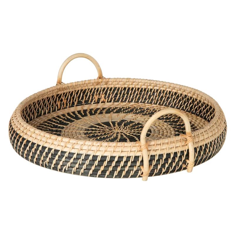 Alejandro Round Rattan Breakfast Serving Tray | Wayfair North America