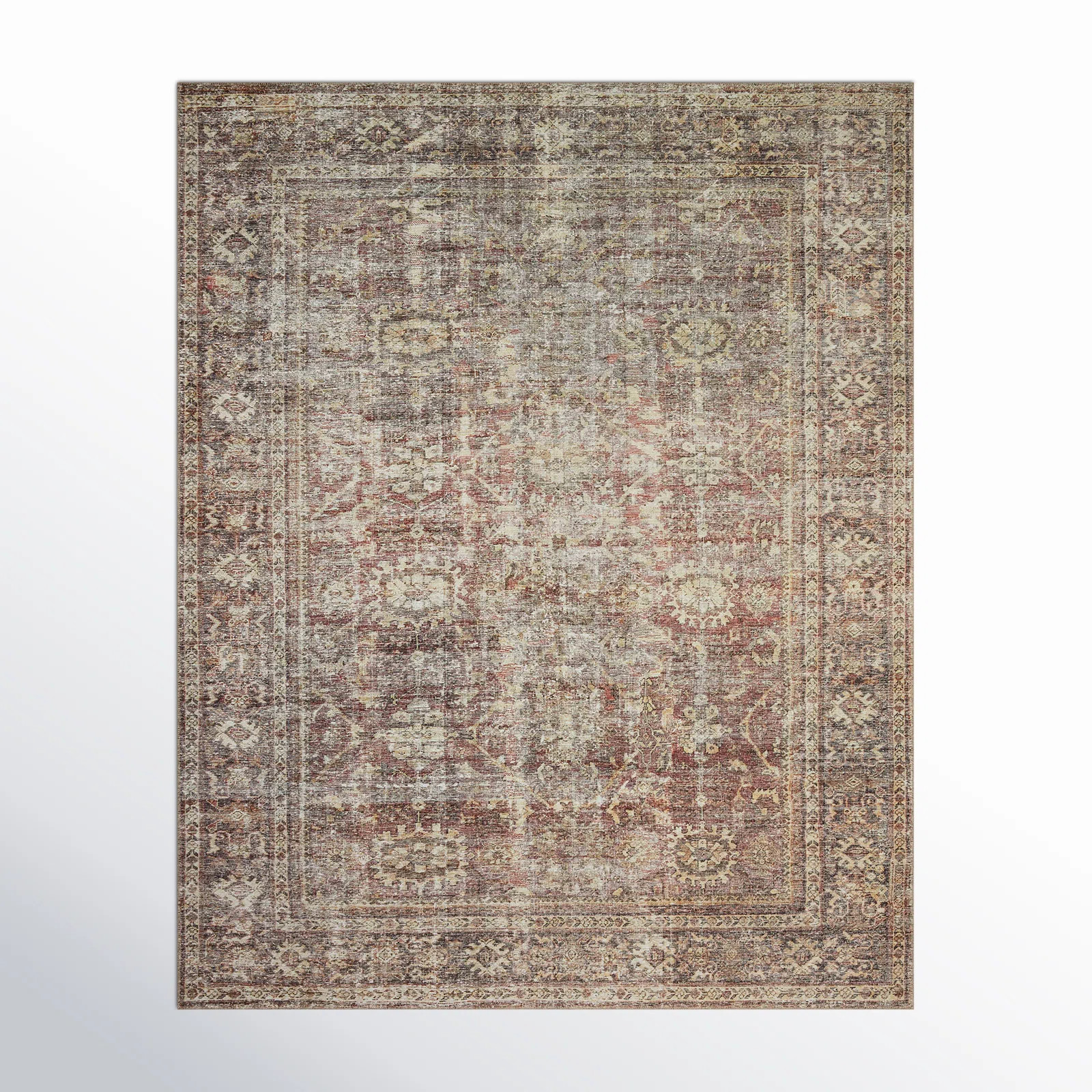 Amber Lewis x Loloi Georgie Bordeaux / Antique Area Rug | Wayfair North America