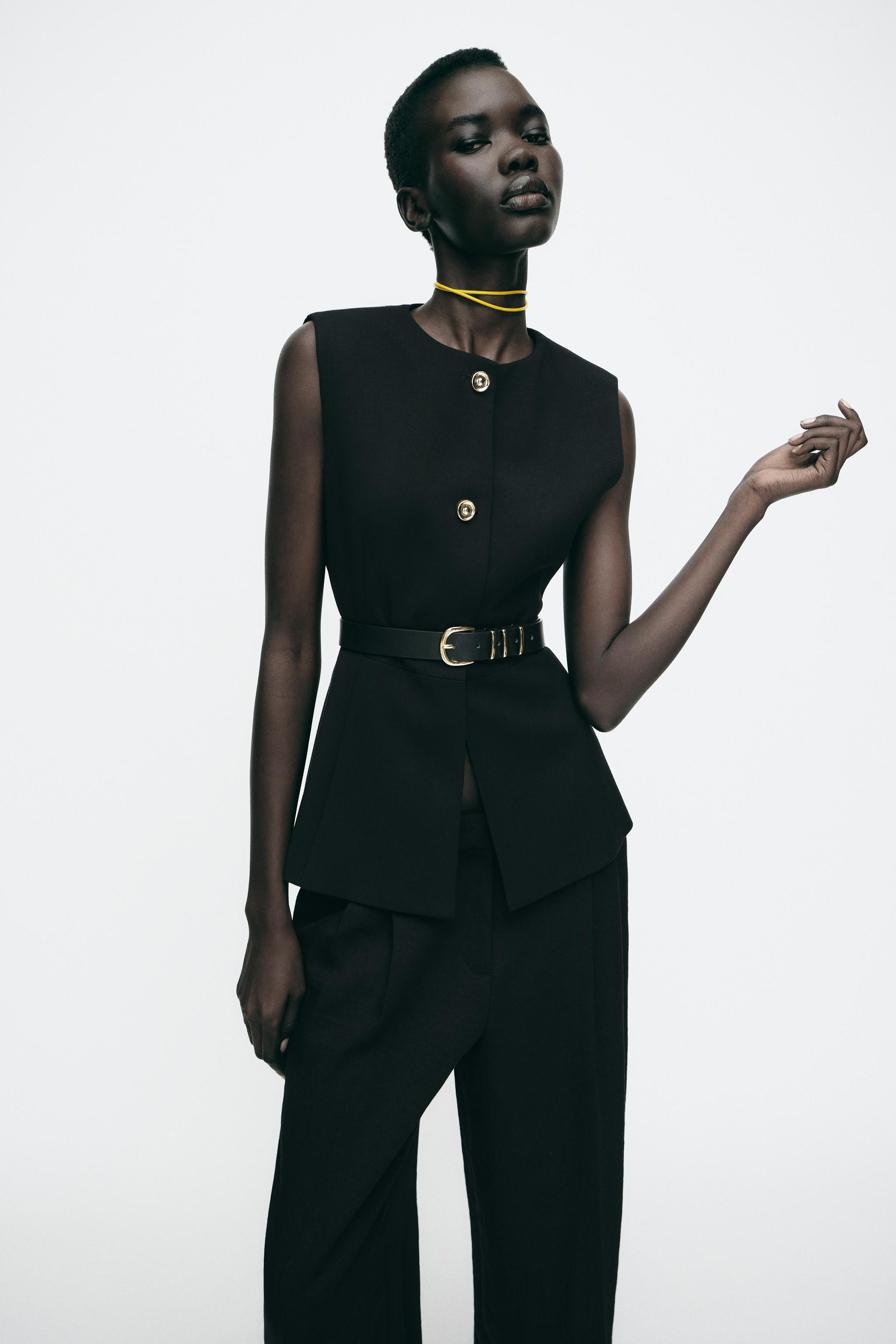 LONG BELTED WAISTCOAT | Zara UK