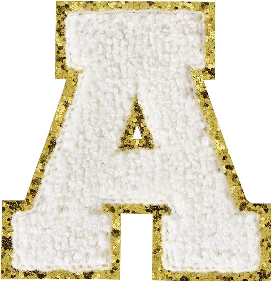 6Pcs Iron on Letters for Clothing Letter Patches Iron on Patches Varsity Letter Patches Chenille ... | Amazon (US)