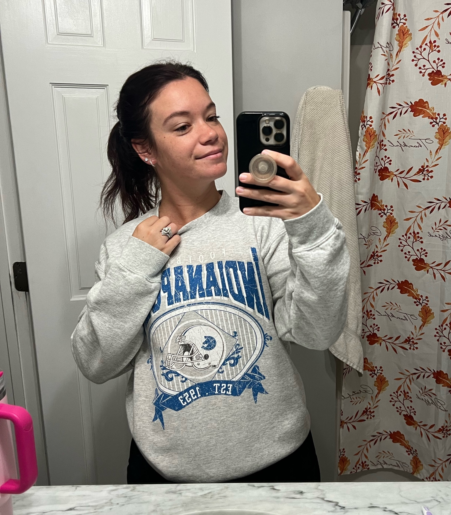 Colts crewneck, foot ball crewneck , Indianapolis colts, earrings, diamond hoop, diamond stud

#LTKActive #LTKSeasonal #LTKStyleTip