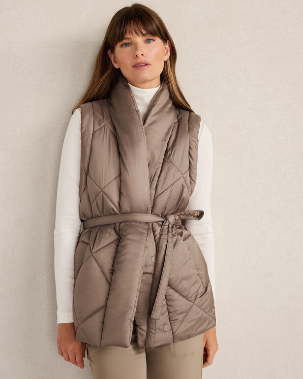 Shiny Quilted Puffer Vest | Haven Well Within
