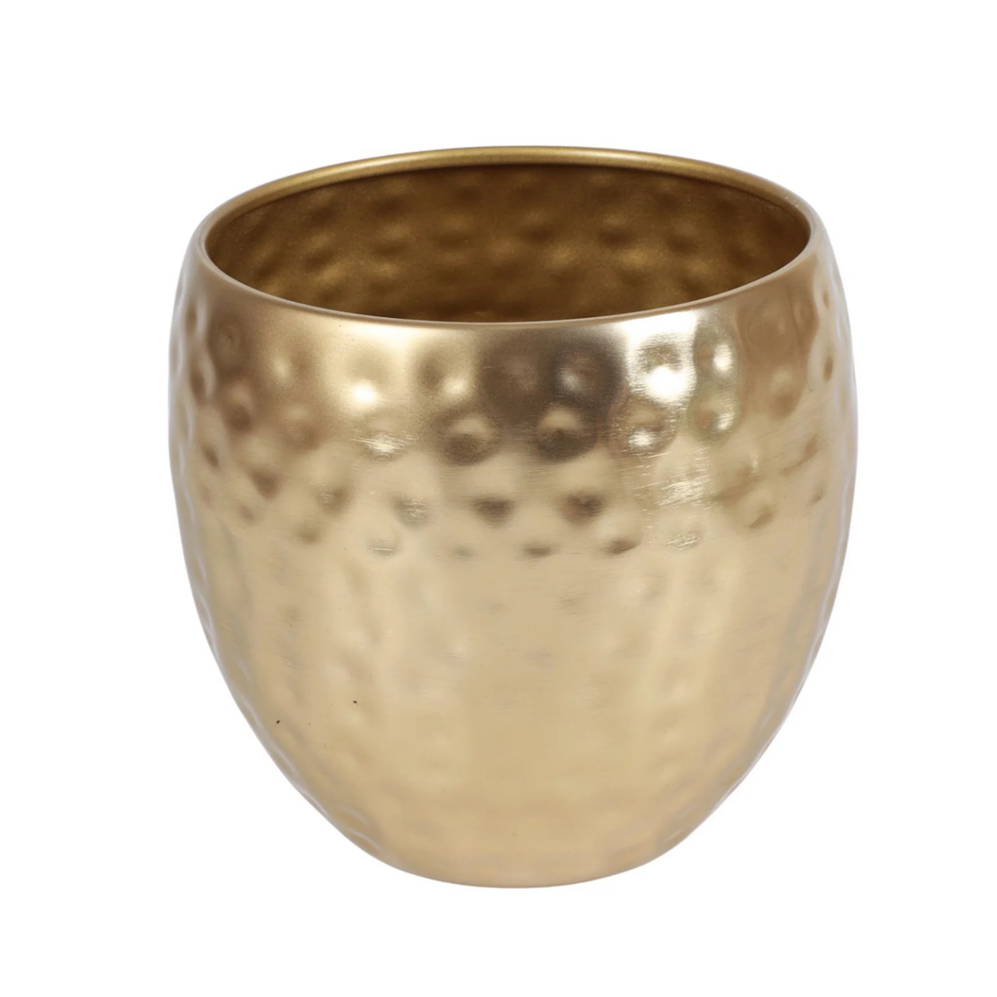 Everyday Decor Hammered Gold Tone Metal Planter | Kohl's