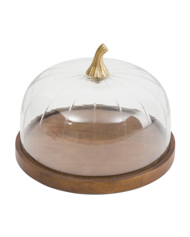 Glass Pumpkin Cheese Dome | TJ Maxx