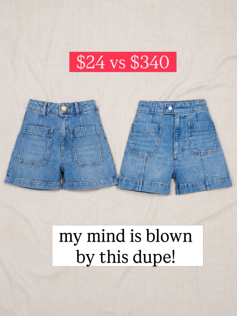 Designer dupe Jean shorts

#LTKU #LTKSeasonal #LTKSaleAlert