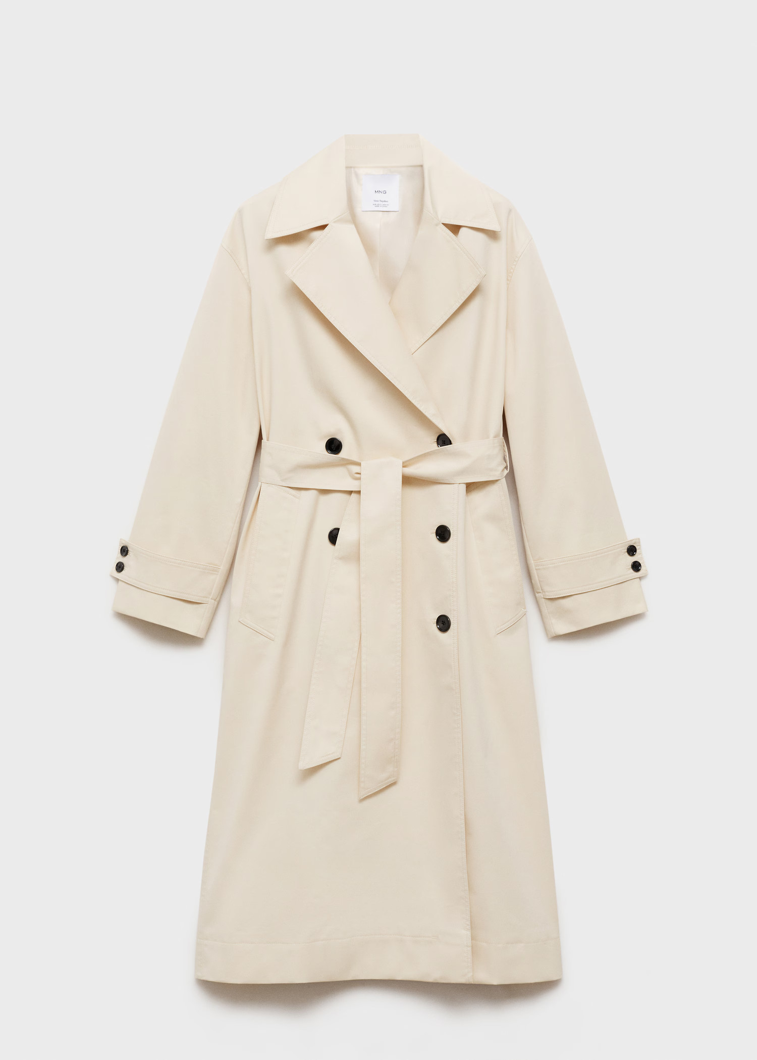 Long oversized double-breasted trench coat - Women | MANGO USA | Mango (US/MX/AU)