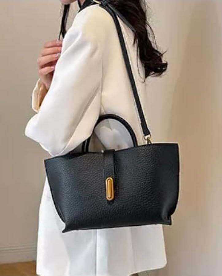 Bucket Bags for Women Vintage Bucket Shoulder Crossbody Tote Bag Faux Leather Top Handle Purse | Amazon (US)