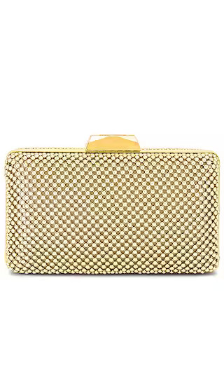 Natasha Ball Mesh Clutch in Gold | Revolve Clothing (Global)