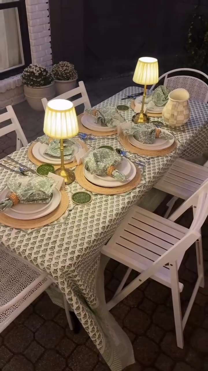 Throw a birthday dinner with me 🎂🎈 The cutest tablecloths and placemats are on sale now for Amazon Prime Big Deal Days! Perfect for your next event — they come in so many colors and make hosting so easy. 🤍 

 #LTKHome #LTKSaleAlert #LTKStyleTip