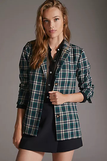 Greylin Plaid Blazer | Anthropologie (US)