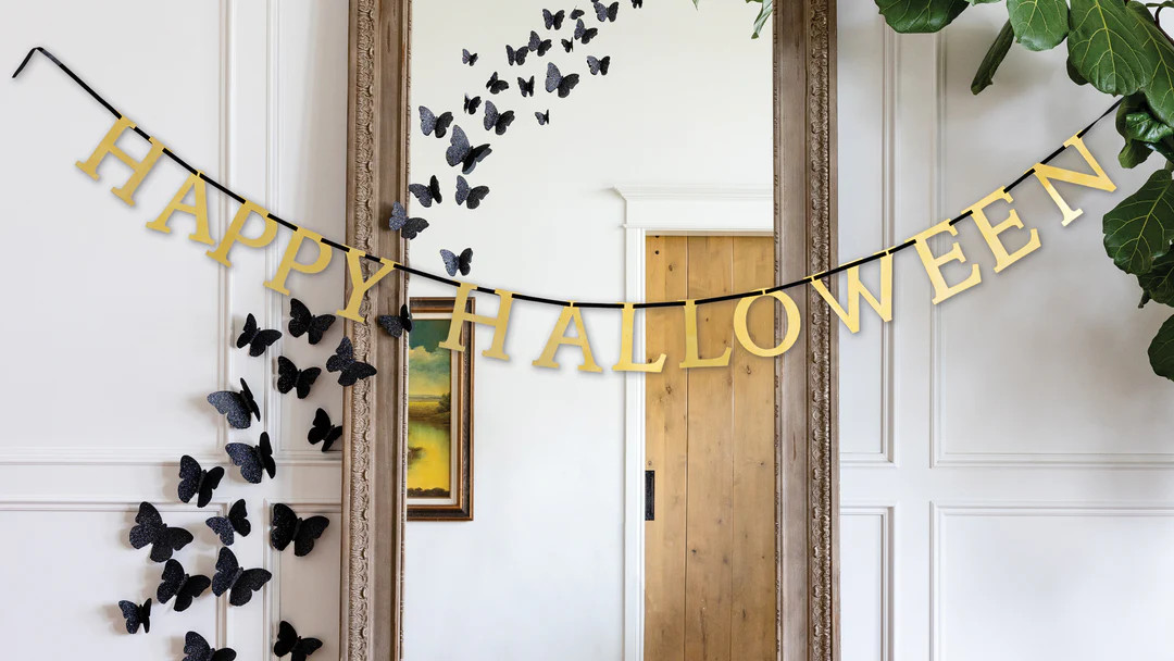 Mystical Happy Halloween Metal Banner | My Mind's Eye