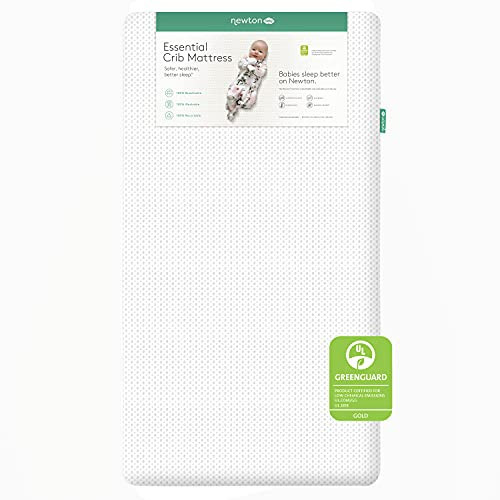 Newton Baby Essential Crib Mattress - Safe, Ultra-Breathable & Machine Washable Infant Crib Mattress, Removable Cover, Thick Cushion - White | Amazon (US)