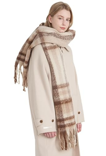 Vintage Scarfs for Women Warm Shawls and Wraps for Evening Dresses Soft Poncho Coat Thick Cashmere Wrap Cozy 2025 | Amazon (US)