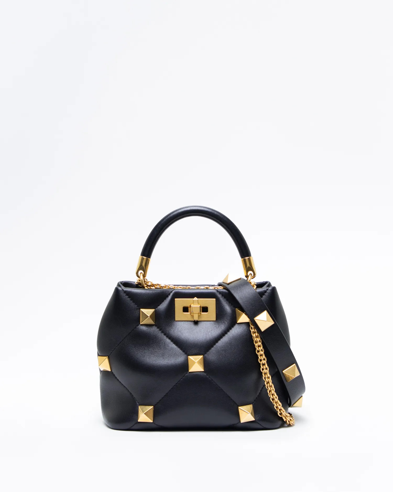 Small Roman Stud The Handle Bag | Vivrelle