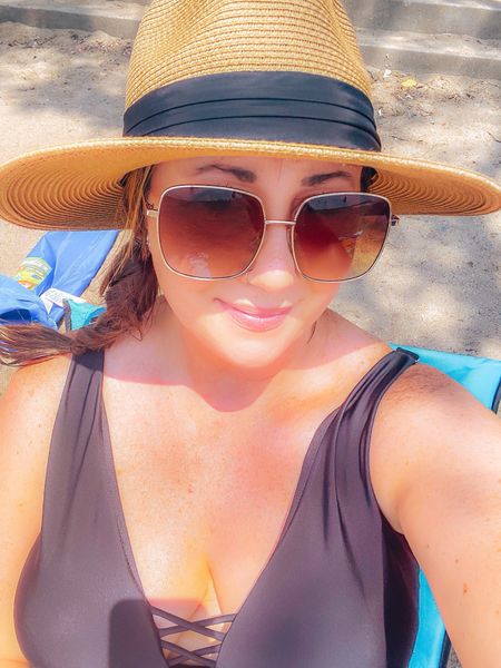 The best beach hat for vacation!  On sale!  Wearing the size medium. Adjustable on the inside!  I don’t wear a lot of hats but I love this one! 

#LTKfindsunder50 #LTKSeasonal #LTKsalealert