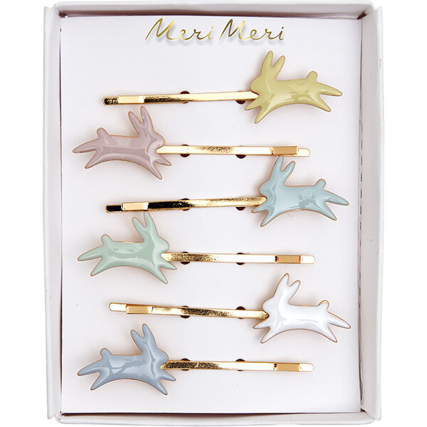 Bunny Enamel Hair Slides | Maisonette