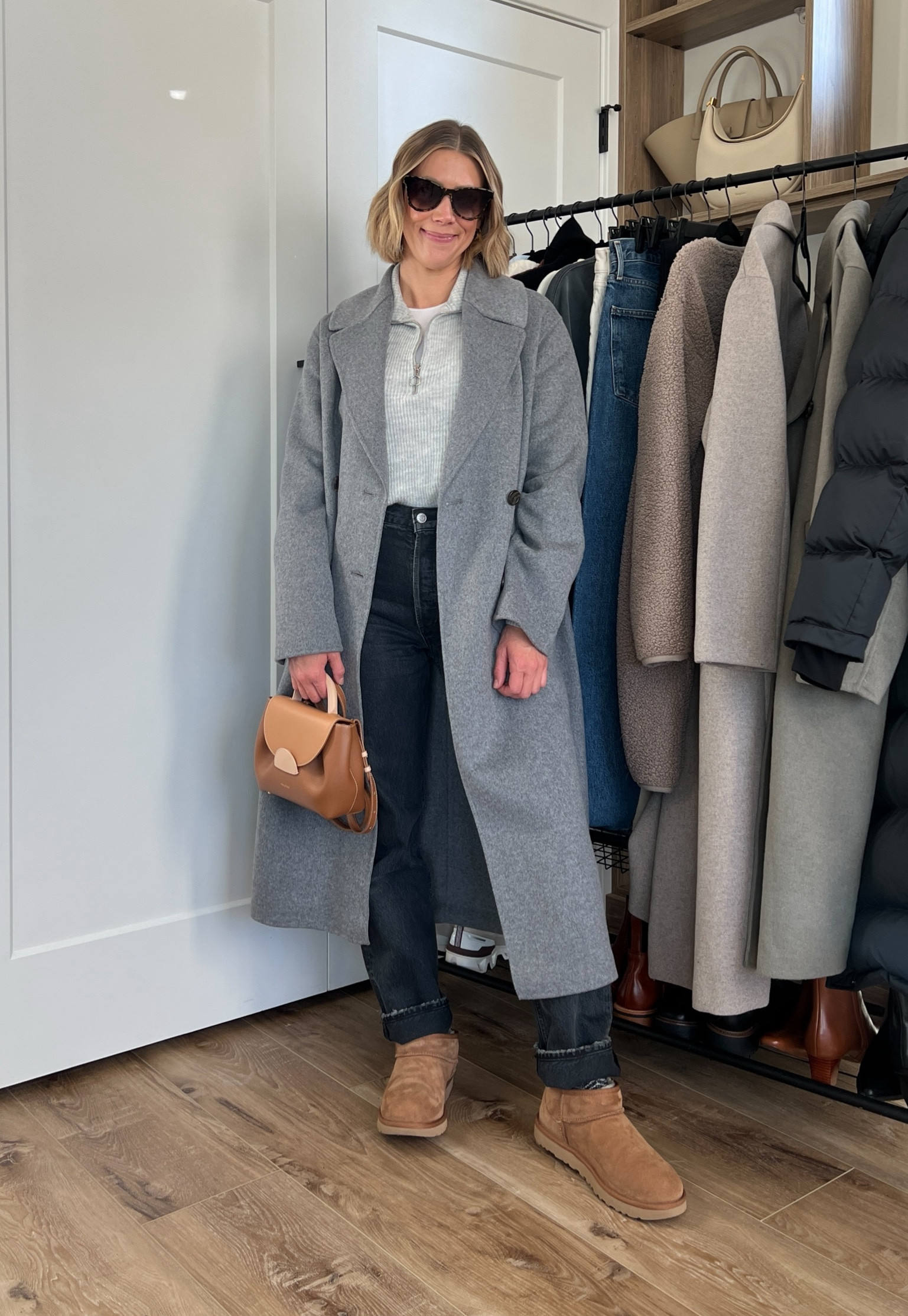 Wearing size 26 jeans, small quarter zip sweater, small ribbed long sleeve, small long wool coat, boots tts 

#LTKsalealert #LTKfindsunder50 #LTKfindsunder100