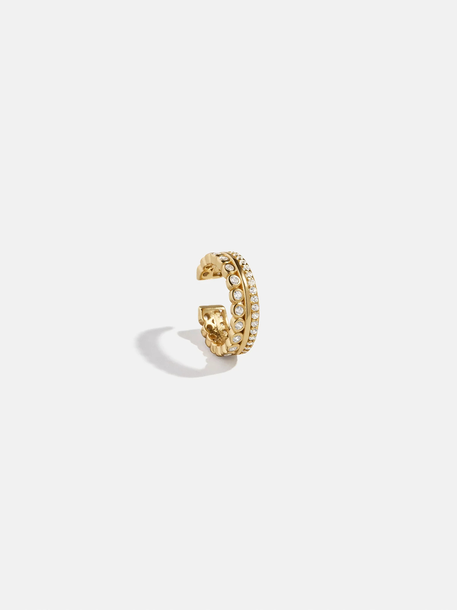 Kat 18K Gold Layered Ear Cuff - Gold/Pavé | BaubleBar