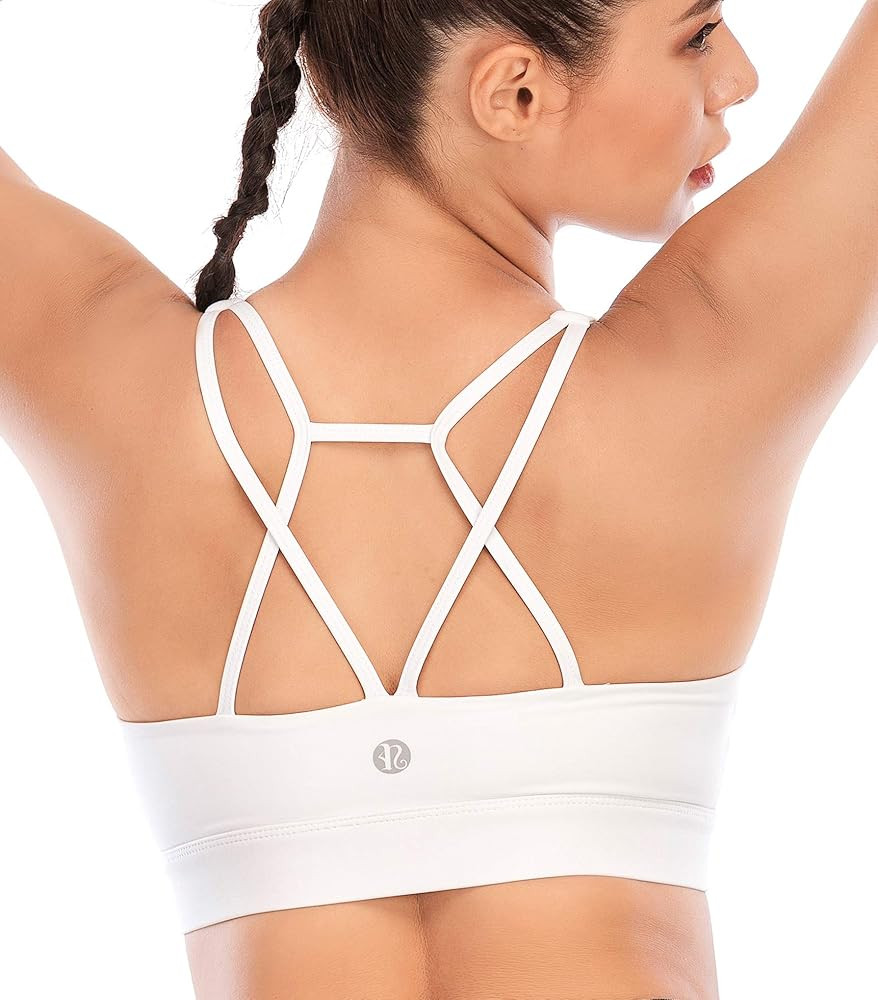RUNNING GIRL Sports Bras for Women,Padded Sports Bra Tank Top Sexy Crisscross Back High Impact Lo... | Amazon (US)