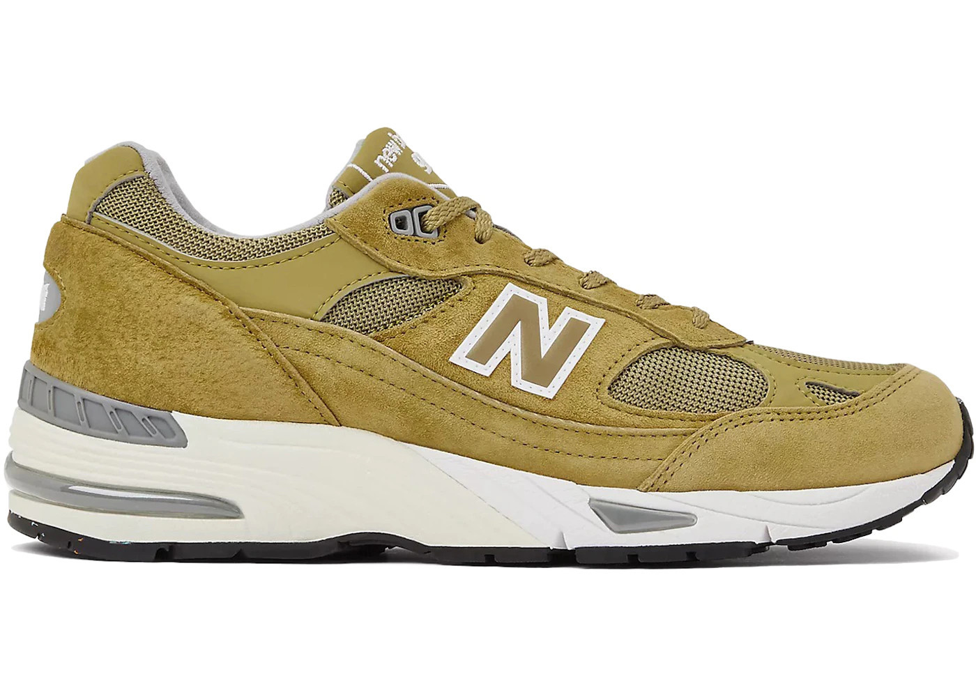 New Balance 991 MiUK Green Moss Cloud Cream | StockX