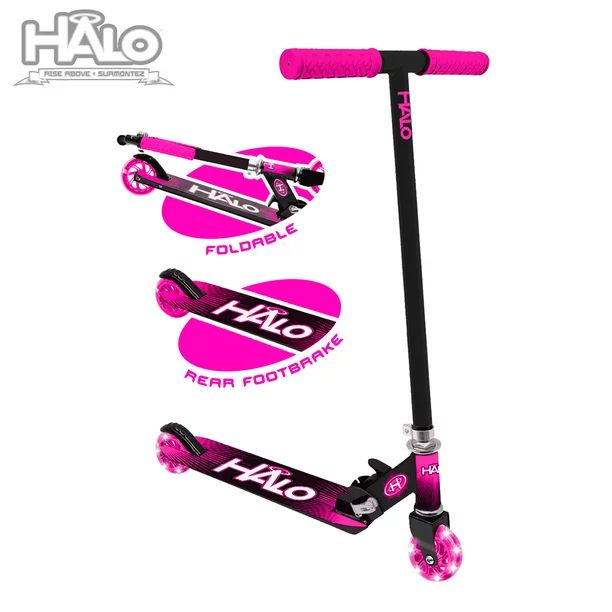 HALO Rise Above Supreme Inline Scooter - Pink & Black - Designed for All Riders (Unisex) - Walmar... | Walmart (US)