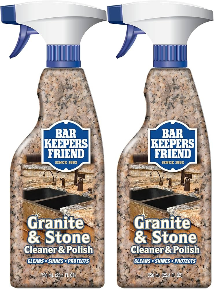 Bar Keepers Friend Granite & Stone Cleaner & Polish (25.4 oz) Granite Cleaner for Use on Natural,... | Amazon (US)