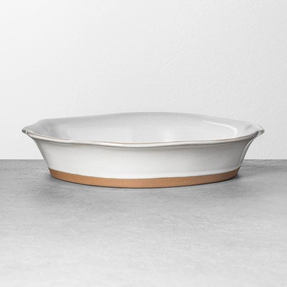 Large Glazed Pie Dish Gray - Hearth & Hand™ with Magnolia | Target