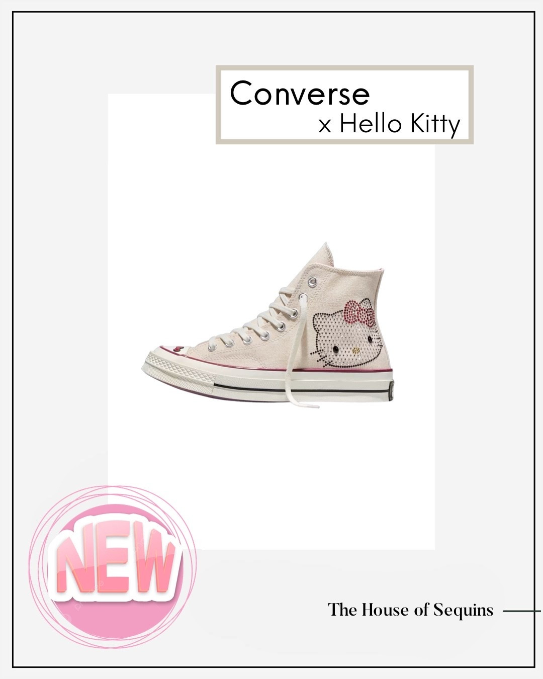 Converse x Hello Kitty new release drops 3/5/26 @ 10am! 