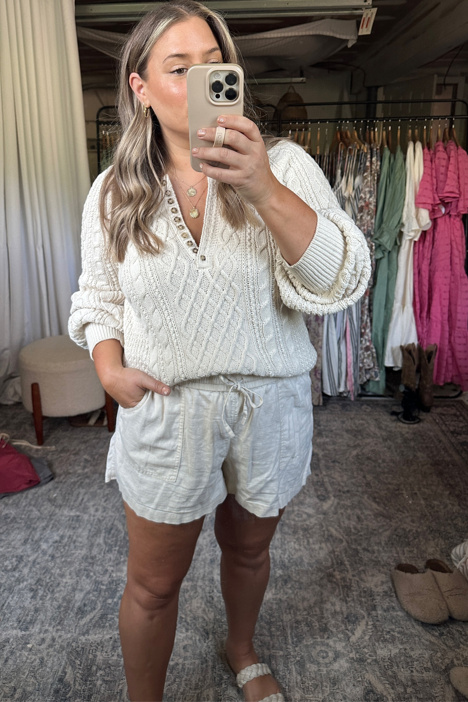 Sezane & h+m monochromatic summer look