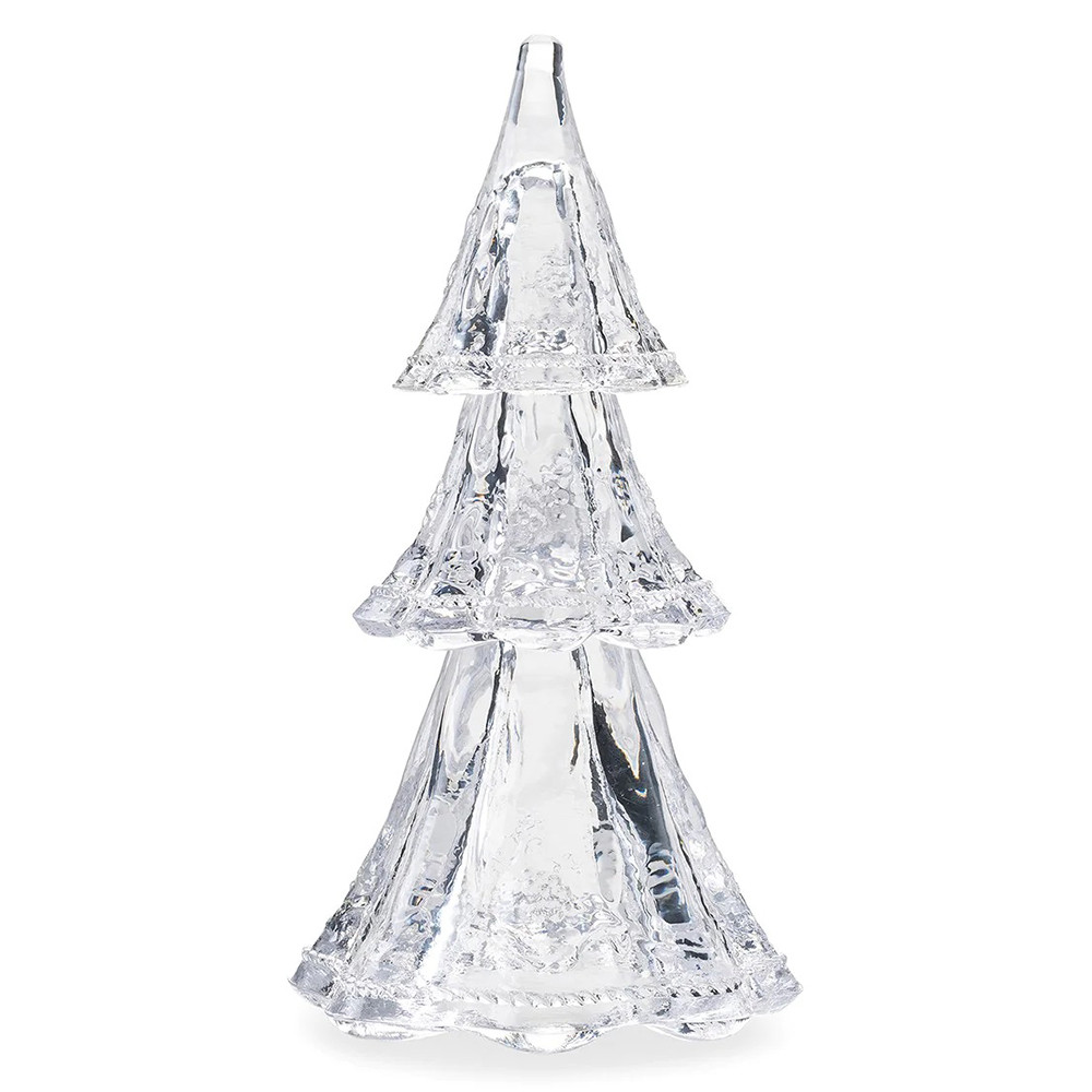 Juliska Berry & Thread Modern Classic Clear 9"" Glass Trees - Set of 3 | Kathy Kuo Home