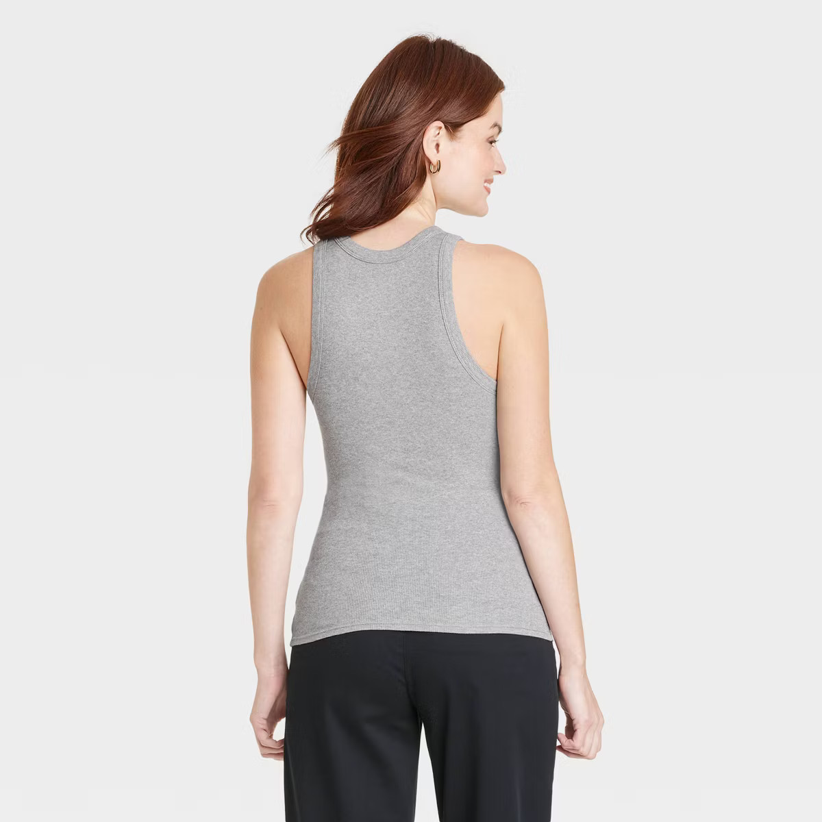Women's Slim Fit Ribbed High Neck Tank Top - A New Day™ | Target