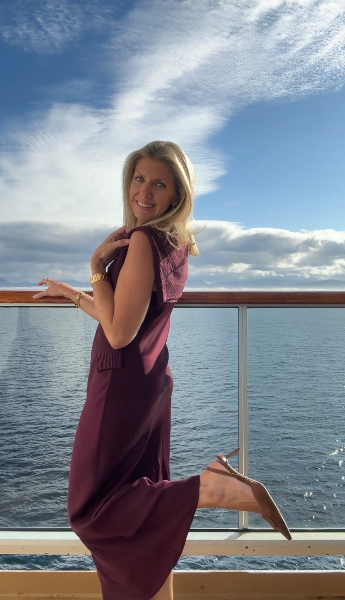 I bought this satin midi dress in 2 colors so far, burgundy and brown! Under $100. TTS I’m in a Small. Can dress it up or down. 


Faux suede kitten heels
Effy jewelry
Gold jewelry
Fine jewelry
Fall work outfit
Casual date night outfit
Manolo dupe shoes
Brown Heels
Alaska cruise

#LTKWorkwear #LTKStyleTip #LTKFindsUnder100