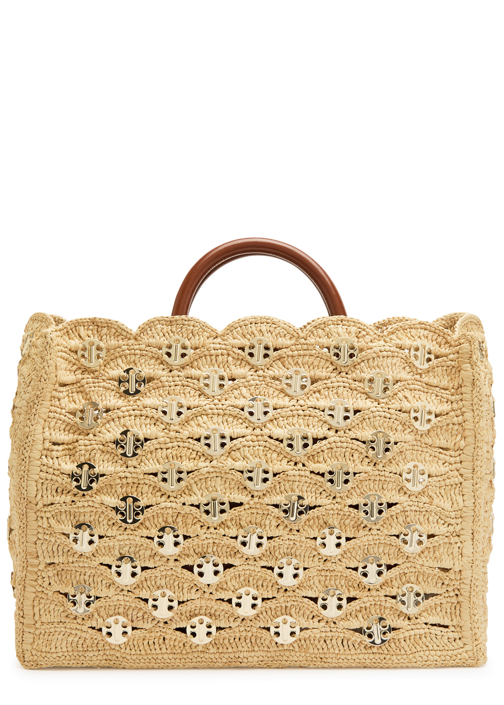 Disc raffia tote bag | Harvey Nichols