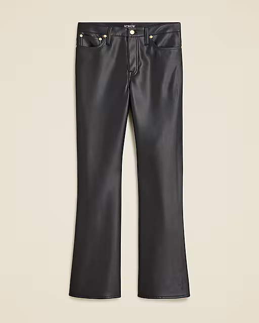 High-rise bootcut pant in faux leather | J. Crew US