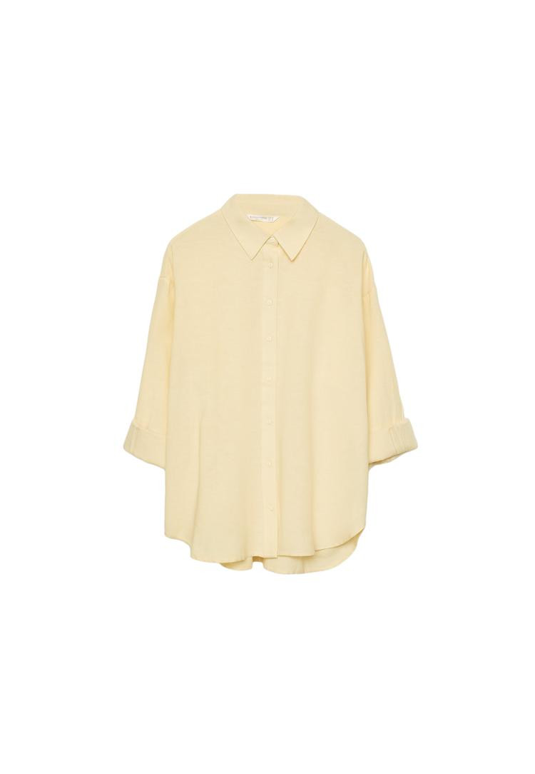 Linen blend shirt | Stradivarius (UK)