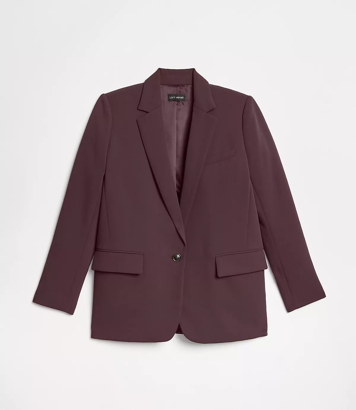 LOFT Versa Crepe Drape Relaxed Blazer | LOFT