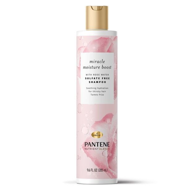 Pantene Sulfate Free Rose Water Shampoo with Miracle Moisture Boost for Dry Hair, Nutrient Blends | Target