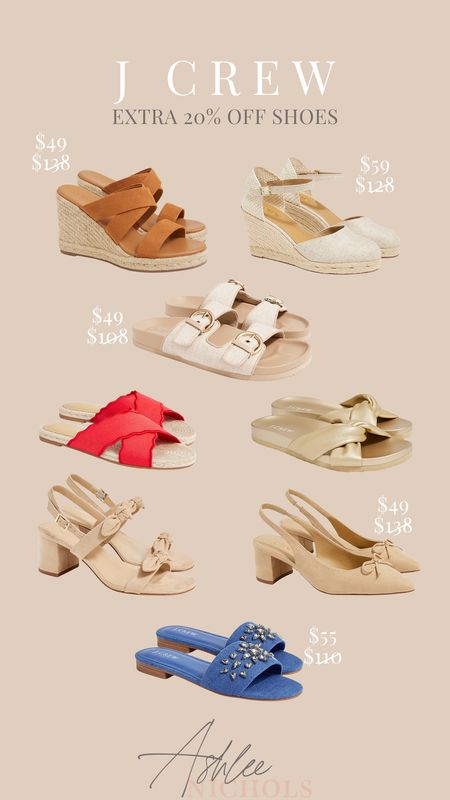 J crew is having EXTRA 20% off shoes!! Loved these shoes for the summer - so cute paired with any summer dress! 

J crew factory, on sale, shoes, summer styles, summer shoes, raffia shoes, summer heels, heels 

#LTKsalealert #LTKfindsunder50 #LTKfindsunder100