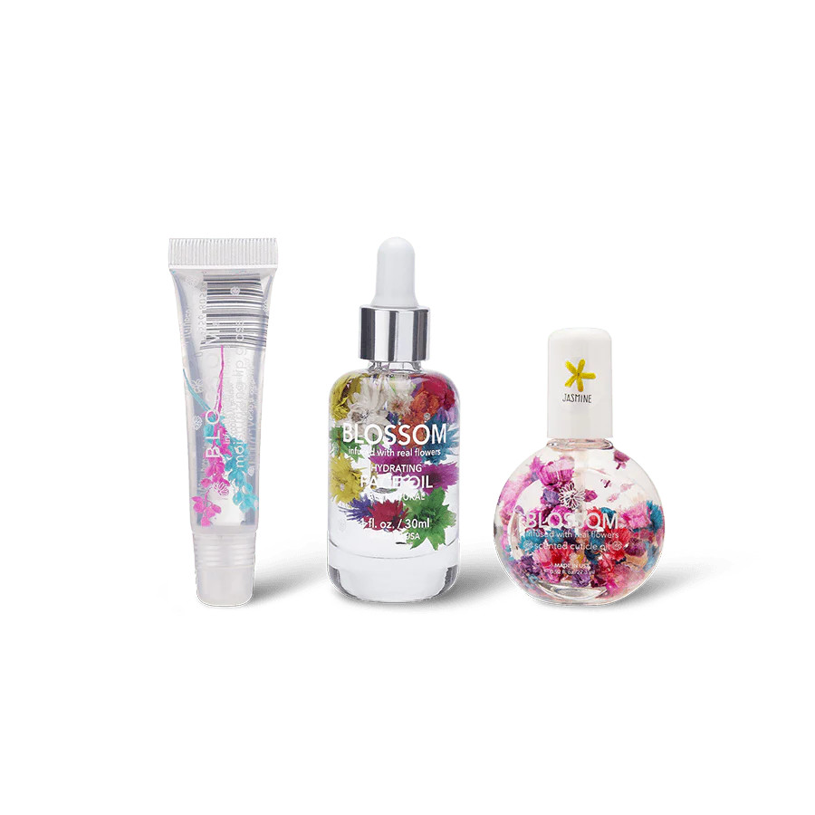 Making a Splash - Moisturizing Lip Gloss Tube, Hydrating Face Oil, and One Ounce Cuticle Oil | Blossom Beauty