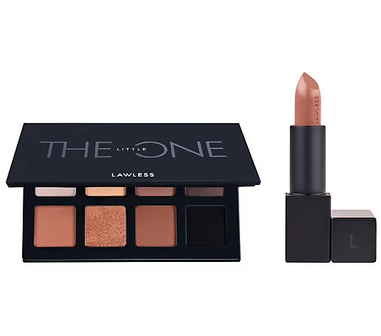 Lawless Beauty Eyeshadow Palette and Satin Luxe Lipstick Set | QVC